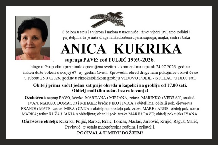 Anica  Kukrika