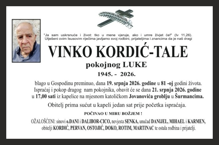 Vinko Kordić –  Tale