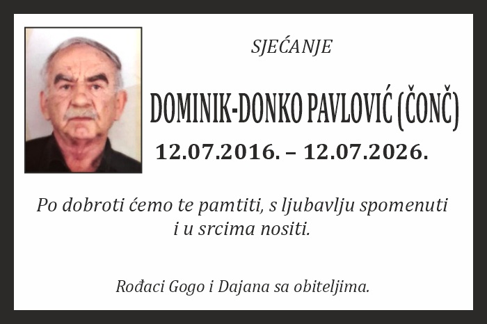 Dominik-Donko Pavlović  (Čonč)