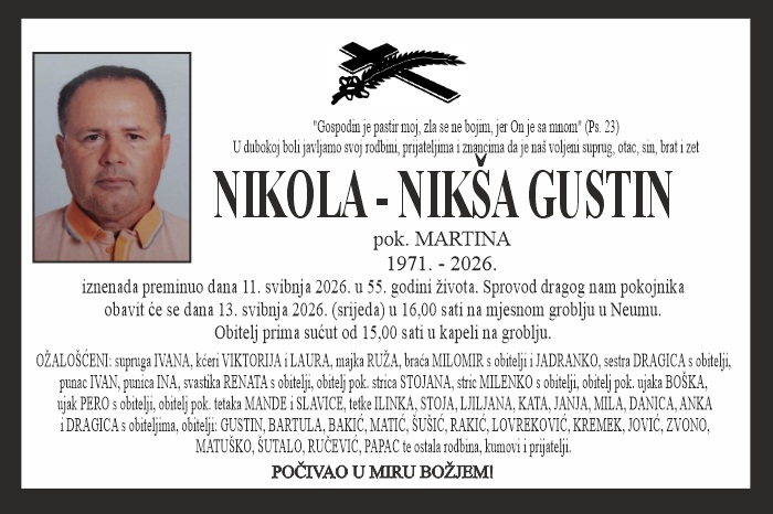 Nikola – Nikša  Gustin