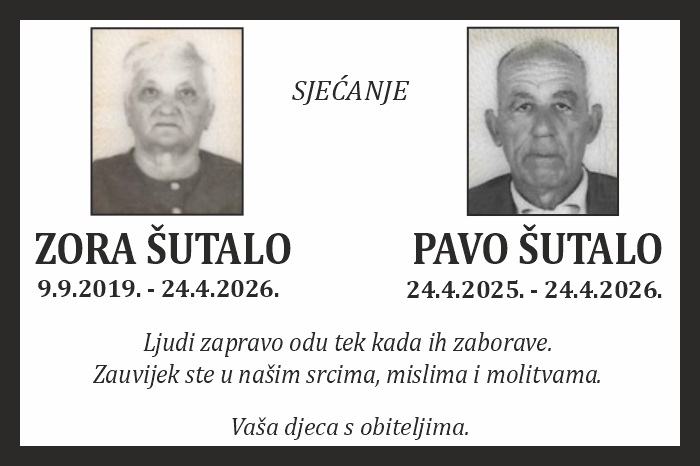 Zora I Pavo  Šutalo