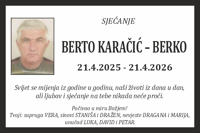 Berto Karačić –  Berko