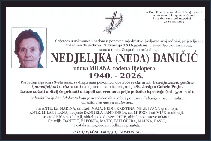 Nedjeljka (Neđa)  Daničić