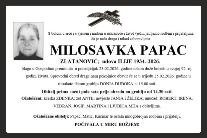 Milosavka  Papac