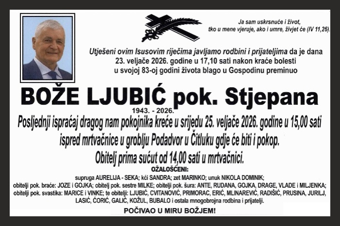 Bože  Ljubić