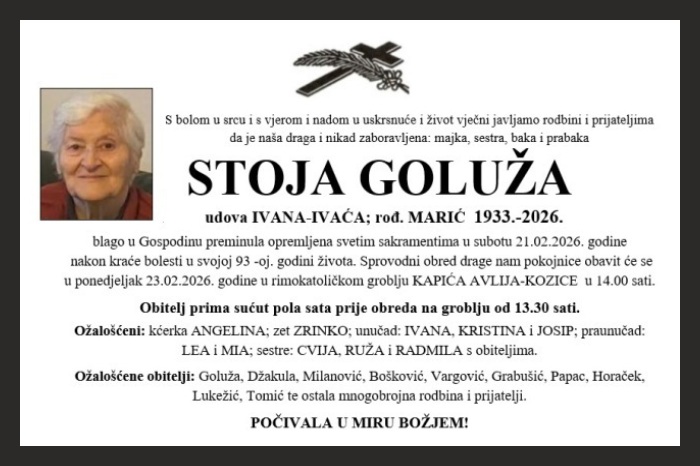 Stoja  Goluža