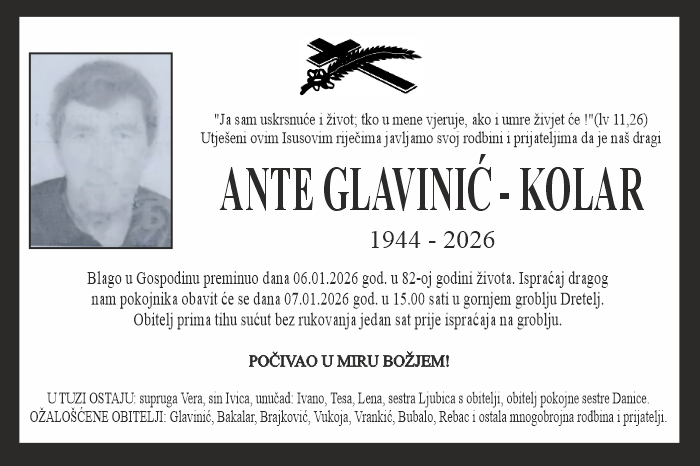 Ante Glavinić –  Kolar