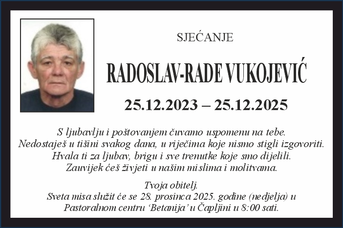 Radoslav – Rade  Vukojević