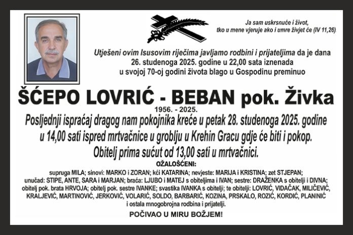 Šćepo Lovrić –  Beban