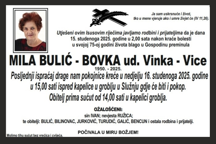 Mila Bulić –  Bovka