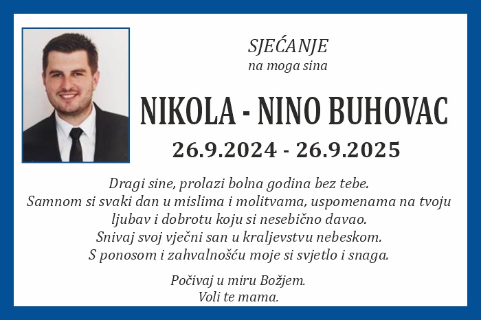 Nikola – Nino  Buhovac
