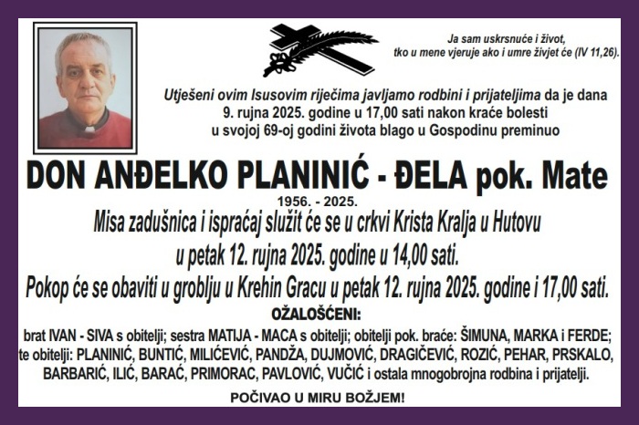 Don Anđelko Planinić –  Đela
