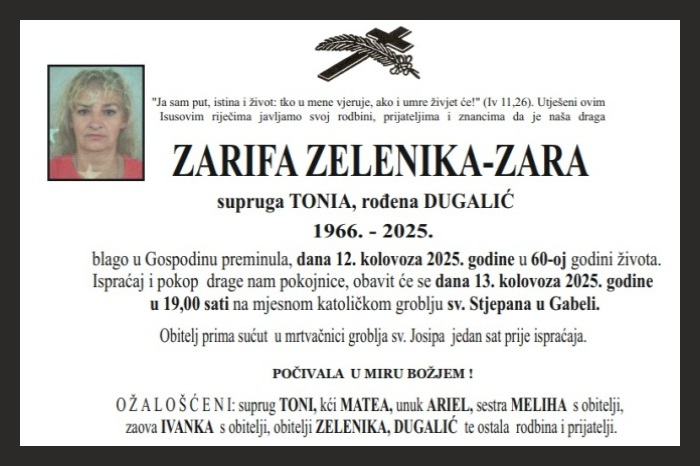 Zarifa Zelenika –  Zara