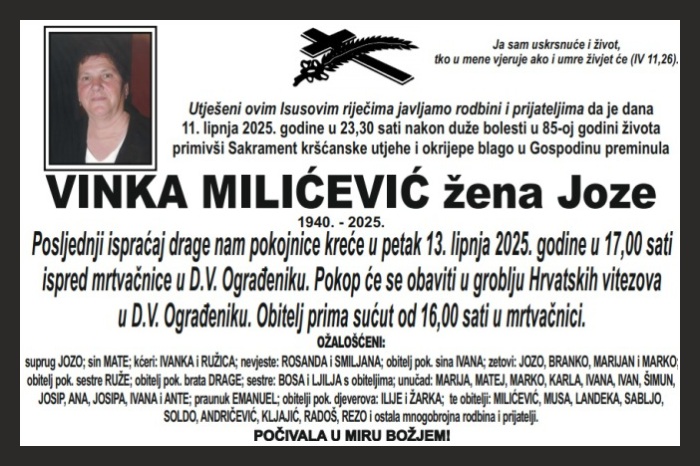 Vinka  Milićević