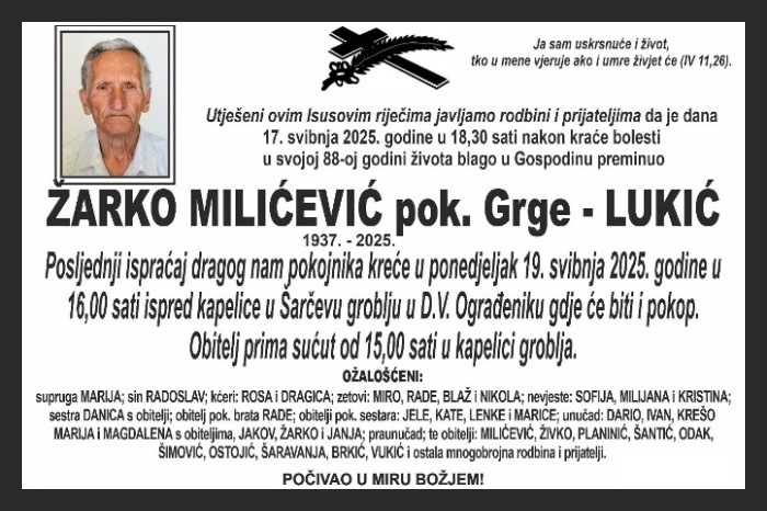 Žarko Milićević –  Lukić