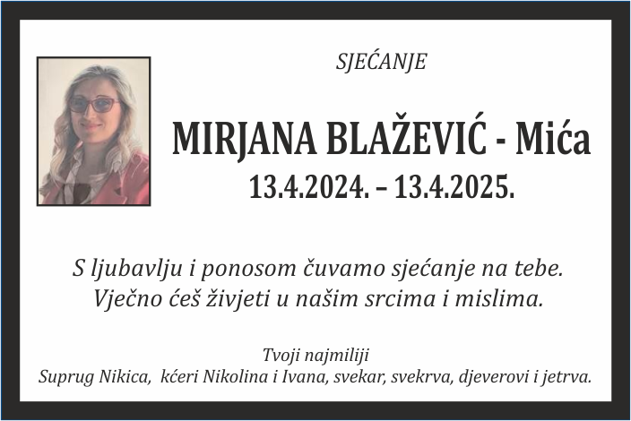 Mirjana Blažević –  Mića