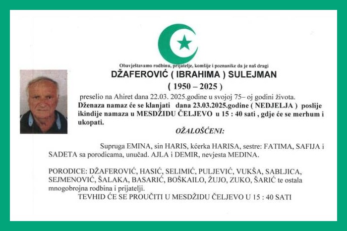 Džaferović  Sulejman