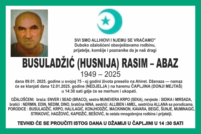 Busuladžić Rasim –  Abaz