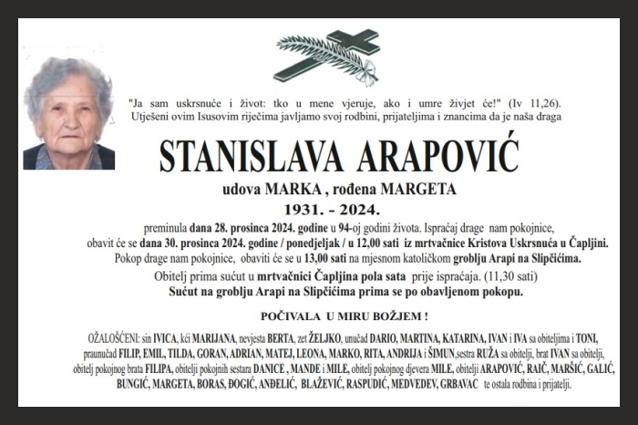 Stanislava  Arapović