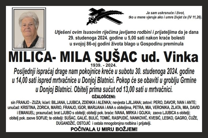 Milica – Mila  Sušac