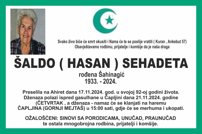 Šaldo  Sehadeta
