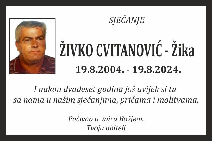 Živko Cvitanović –  Žika