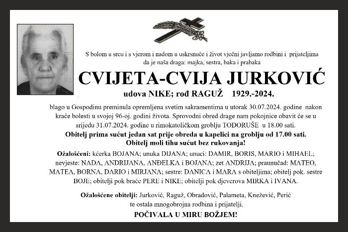 Cvijeta – Cvija  Jurković