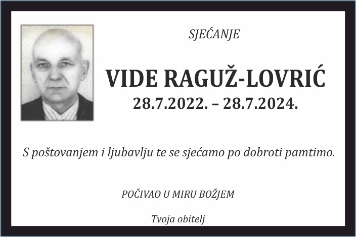 Vide Raguž –  Lovrić