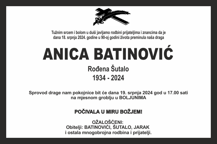 Anica  Batinović