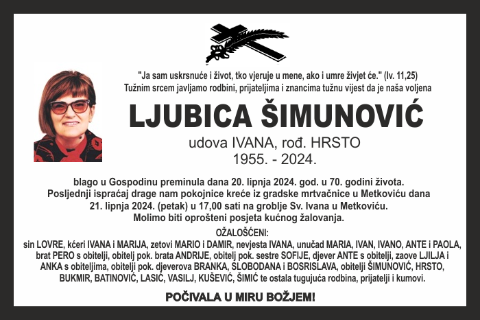Ljubica  Šimunović