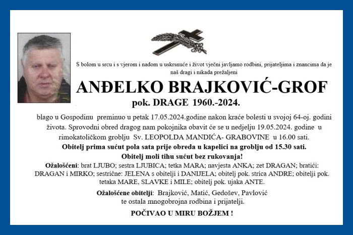 Anđelko Brajković –  Grof