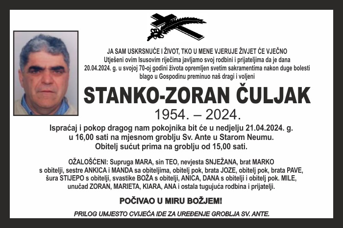 Stanko – Zoran  Čuljak