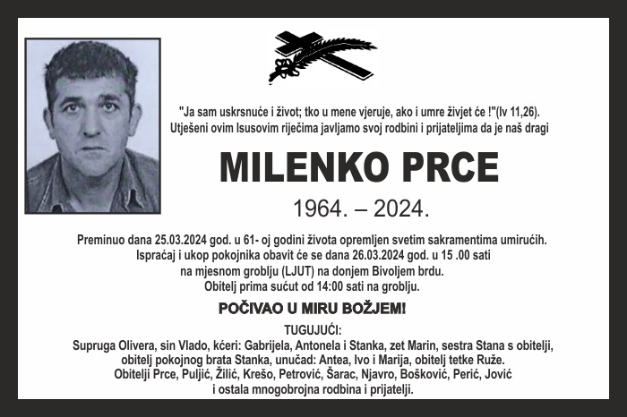 Milenko  Prce