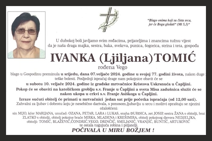 Ivanka (Ljiljana)  Tomić