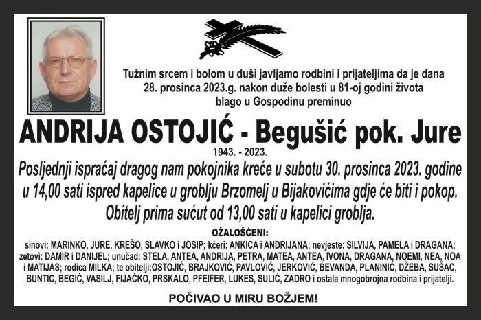 Andrija Ostojić –  Begušić