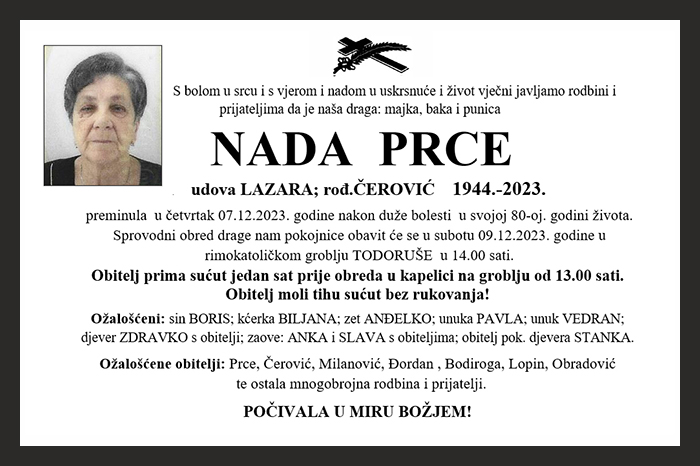 Nada  Prce