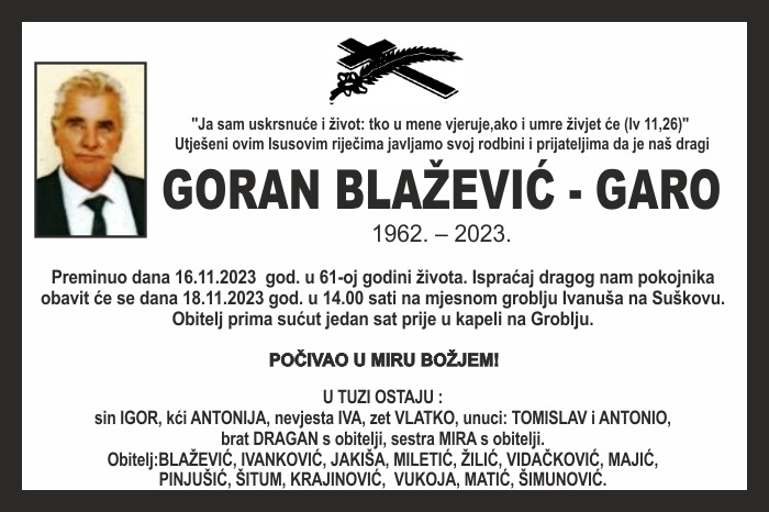 Goran Blažević –  Garo