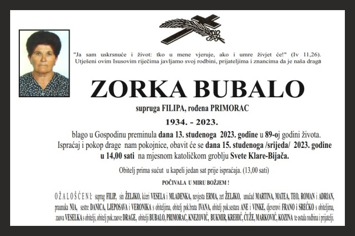 Zorka  Bubalo