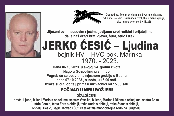 Jerko Ćesić –  Ljudina