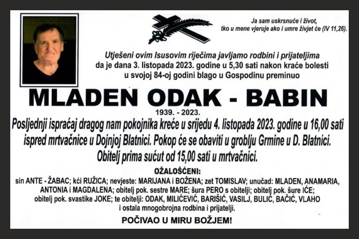 Mladen Odak –  Babin