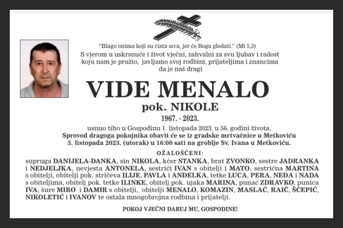 Vide  Menalo