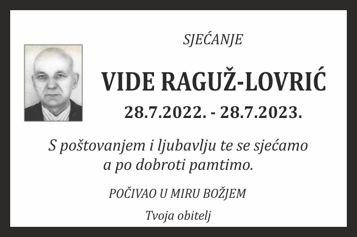 Vide  Raguž-Lovrić