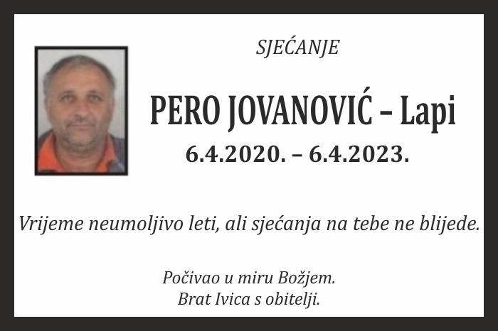 Pero Jovanović –  Lapi