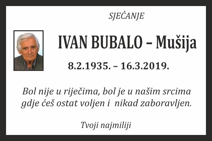Ivan Bubalo –  Mušija