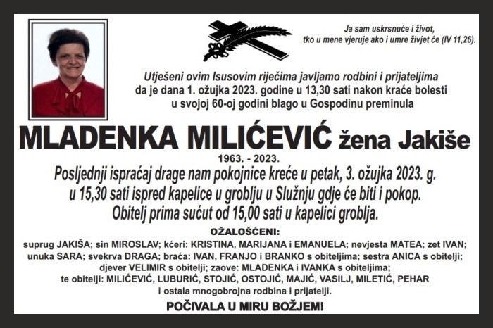 Mladenka  Milićević