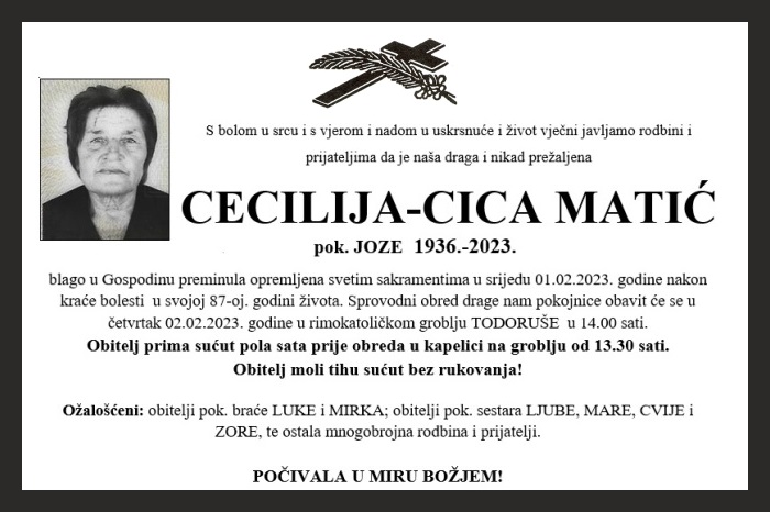 Cecilija – Cica  Matić