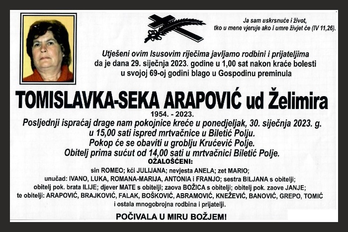 Tomislavka-Seka  Arapović