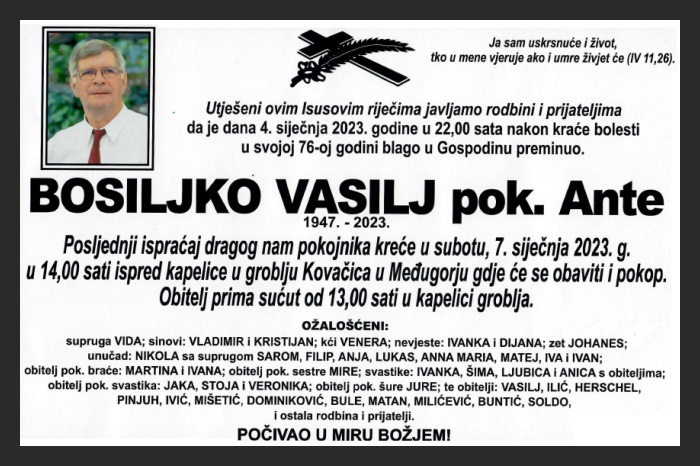 Bosiljko  Vasilj