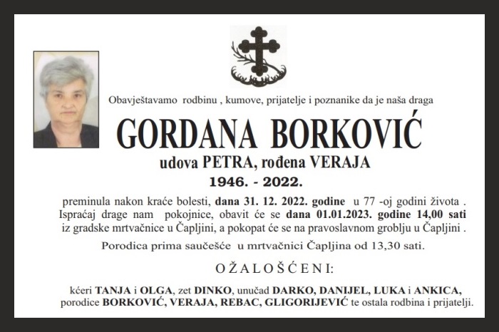 Gordana  Borković