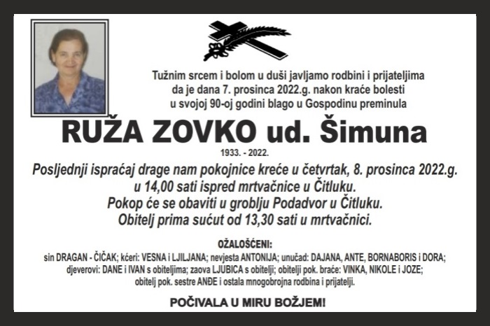 Ruža  Zovko